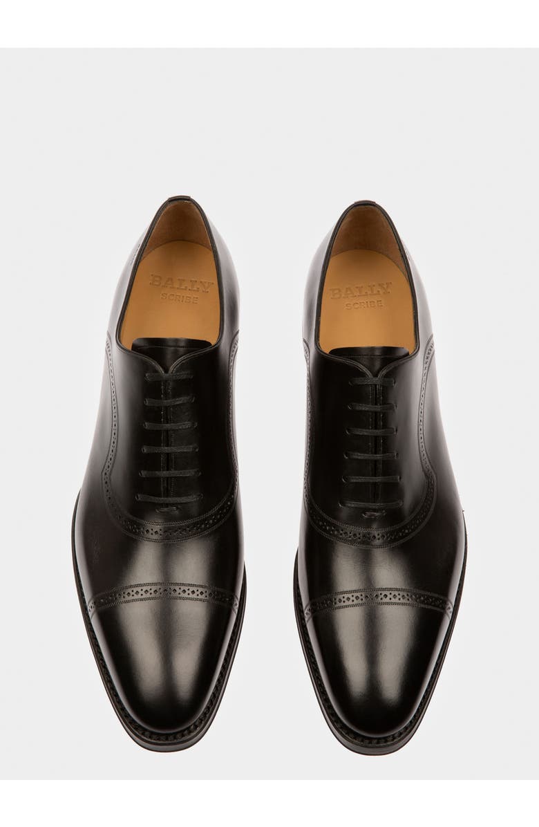 Bally Scanio Men's Leather Oxford Lace-Up Shoe, Alternate, color, Black