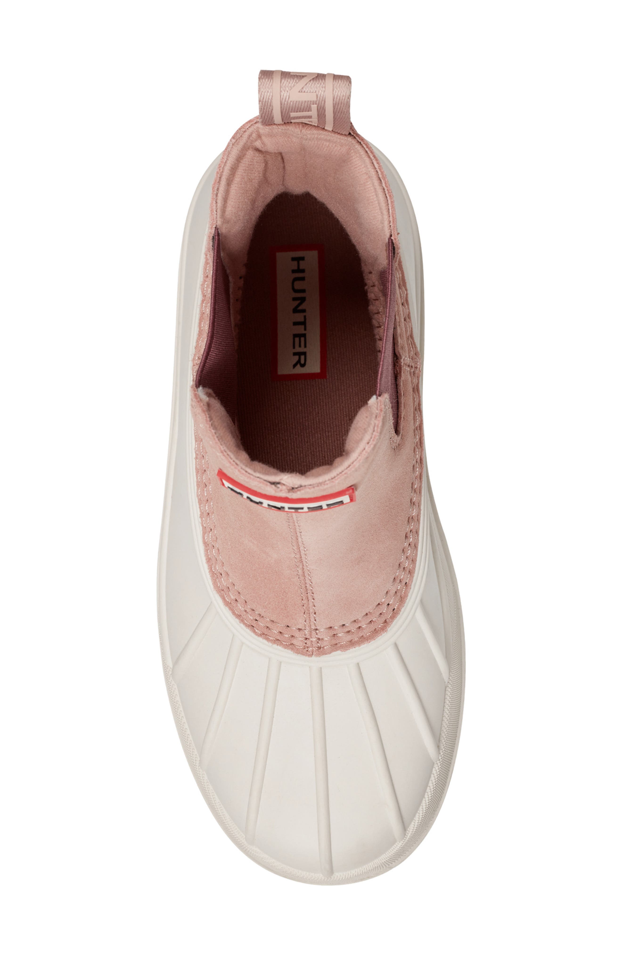 Hunter Sutton Waterproof Duck Boot, Alternate, color, Whitby Sand/ Rococo Blush
