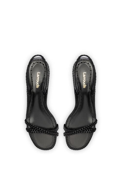 Shop Larroude Larroudé Mini Annie Sandal In Black