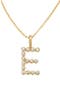  Gold Vermeil Initial E