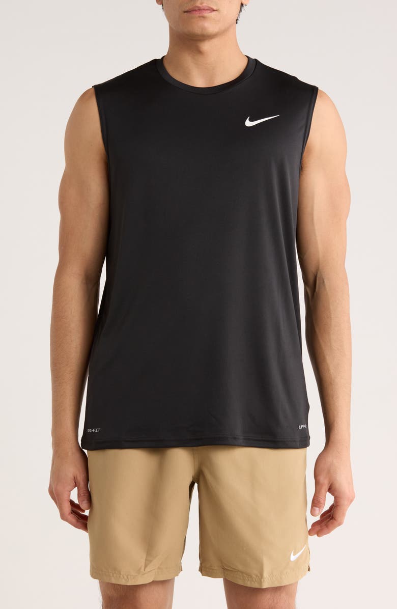 Nike Sleeveless Hydroguard Dri-FIT UPF 50+ Top, Main, color, Black