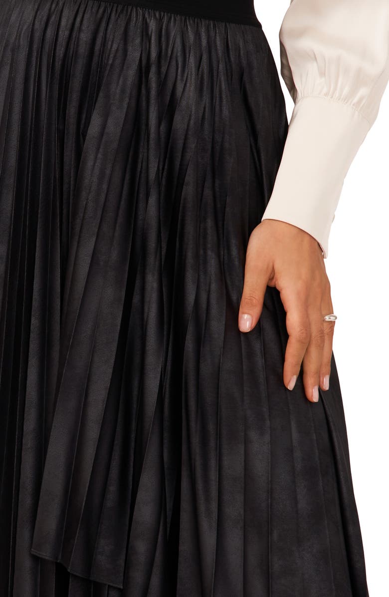 Halogen<sup>®</sup> Pleated Faux Wrap Skirt, Alternate, color, 