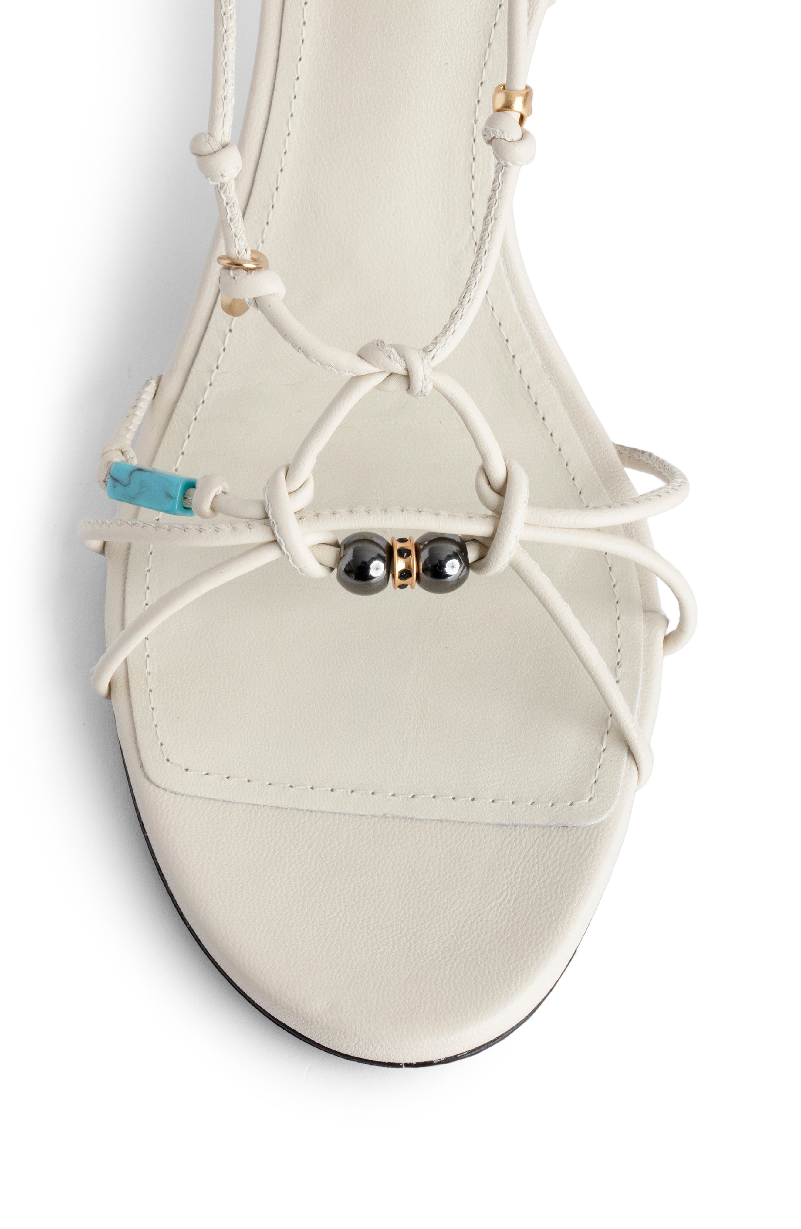 Alana Leather Ankle Strap Sandal, Alternate, color, FLASH