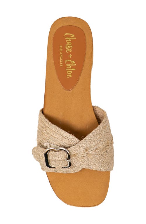 Chase & Chloe Chase And Chloe Buckle Slide Sandal