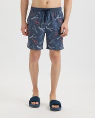 Salt Life Harbor Claws Printed Volley Boardshorts