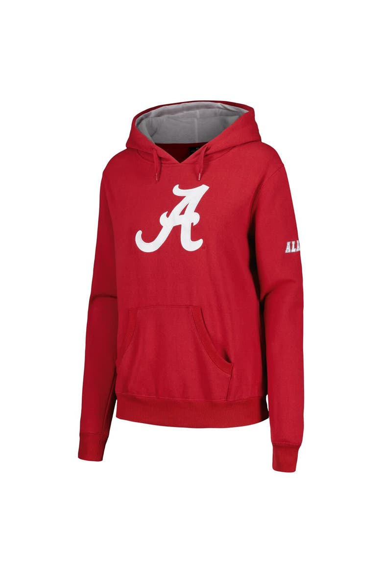 Women's Stadium Athletic Crimson Alabama Crimson Tide Big Logo Pullover Hoodie, Alternate, color, Crimson