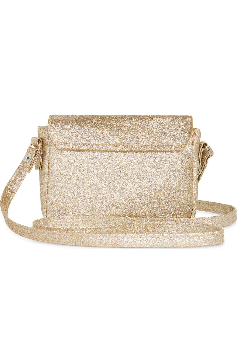 Ruby & Ry Kids' Crystal Bow Glitter Crossbody Bag, Alternate, color, Gold