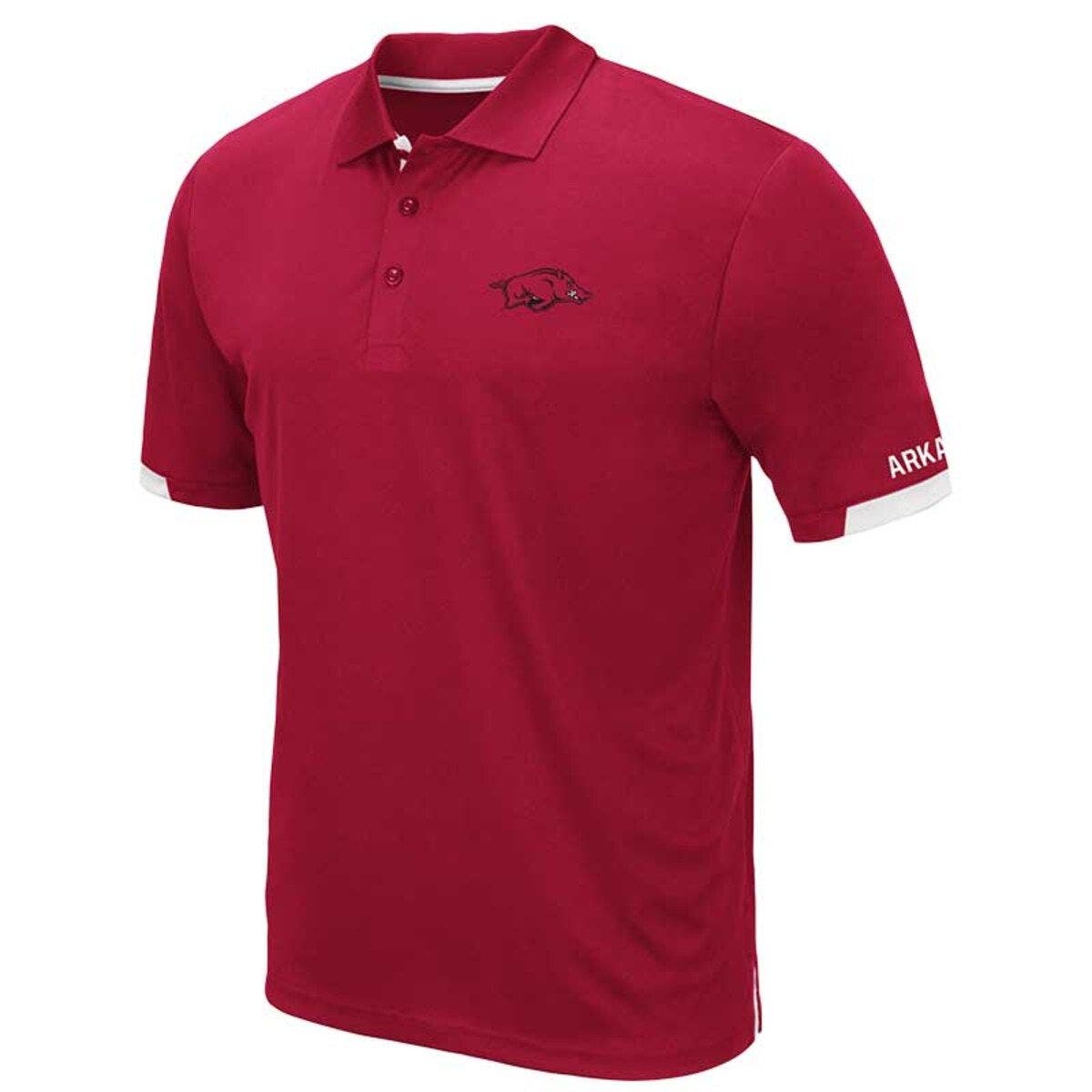 Men's Colosseum Cardinal Arkansas Razorbacks Big & Tall Santry Polo thumbnail 2