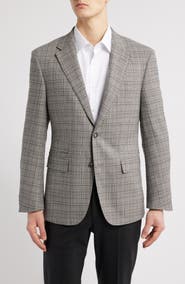 BOSS Jarrod Check Stretch Wool Sport Coat