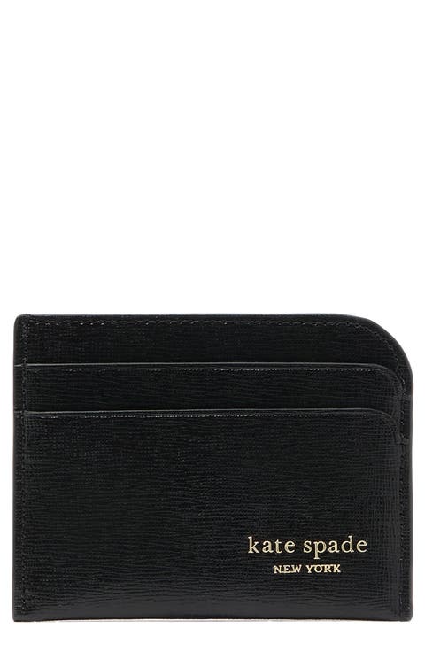 devin saffiano leather card holder