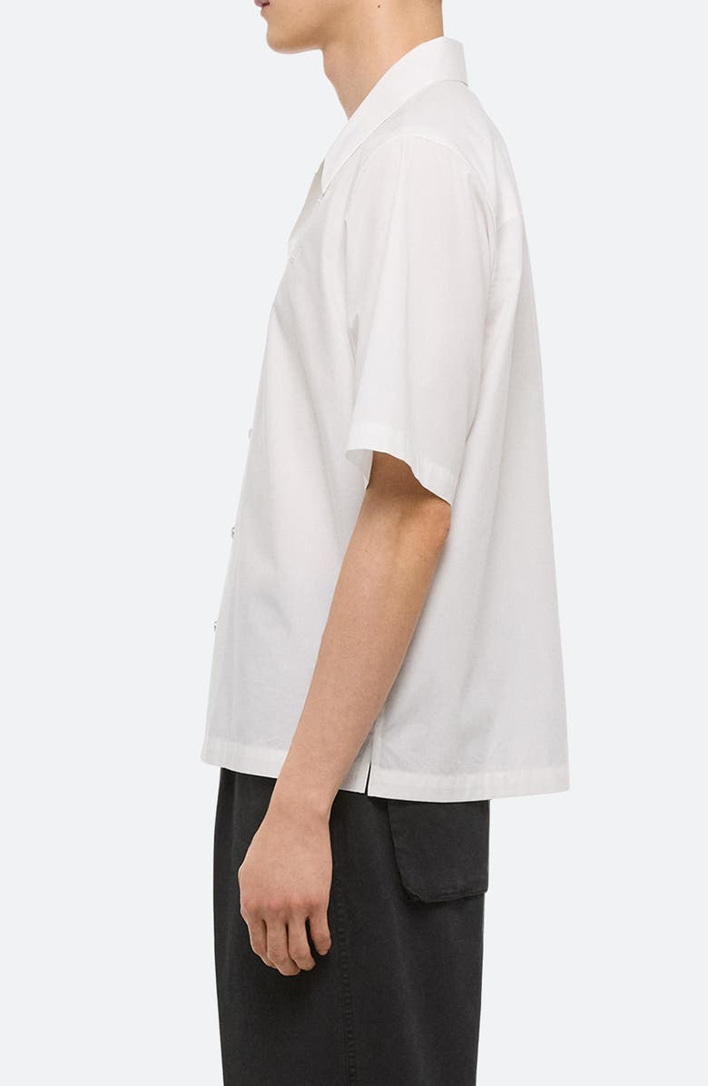 Helmut Lang Boxy Soft Broad Poplin Camp Shirt, Alternate, color, White - 100