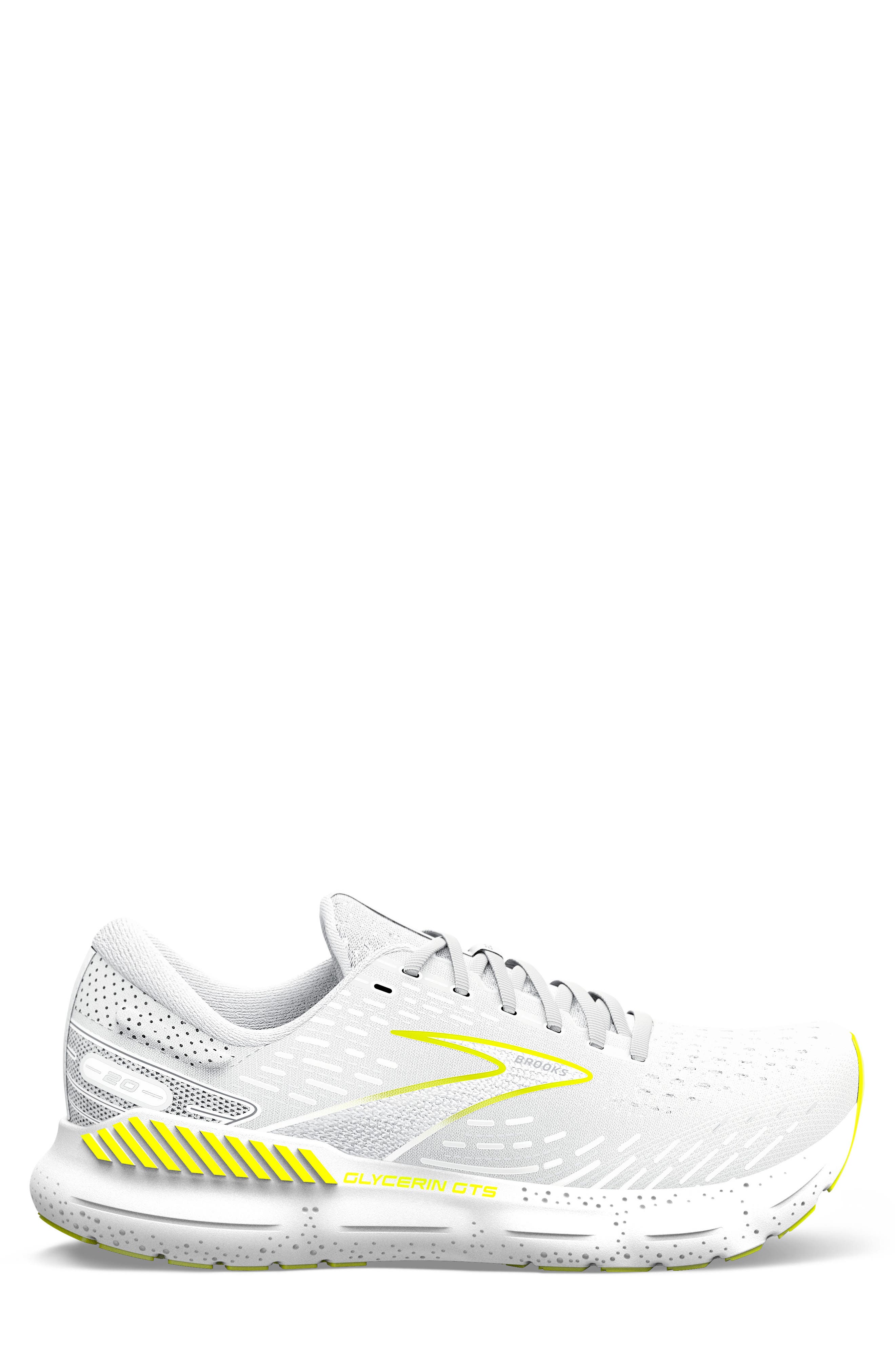 Glycerin GTS 20 Running Shoe, Alternate, color, WHITE/ NIGHTLIFE