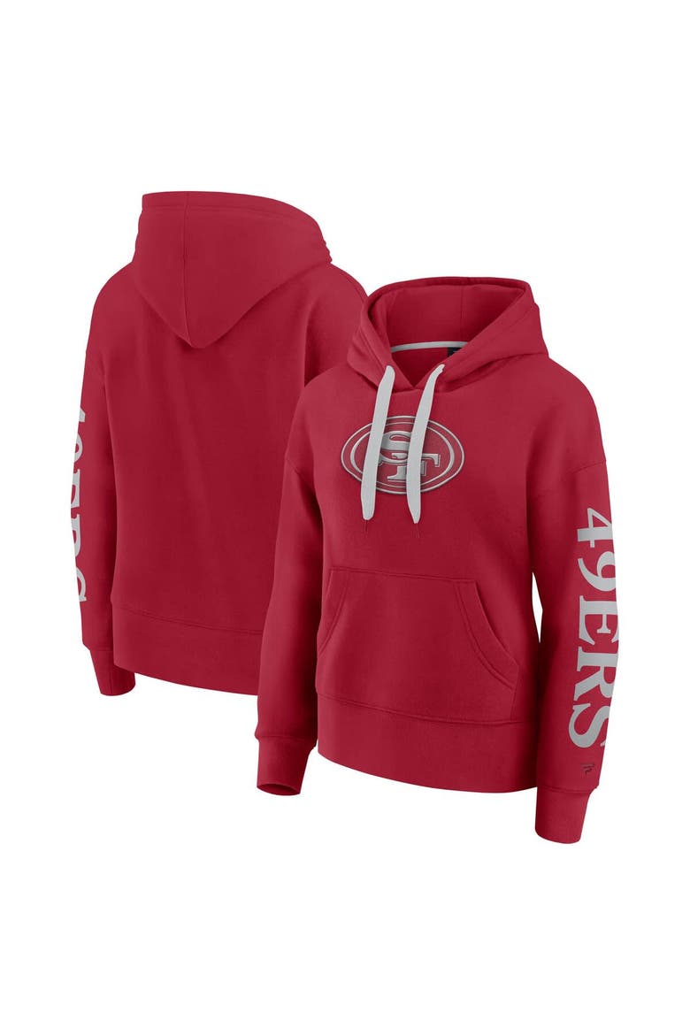 Women's Fanatics  Scarlet San Francisco 49ers Elements Next Pullover Hoodie, Main, color, Scarlet