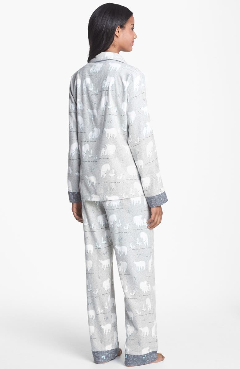 Munki Munki Flannel Pajamas, Alternate, color, 
