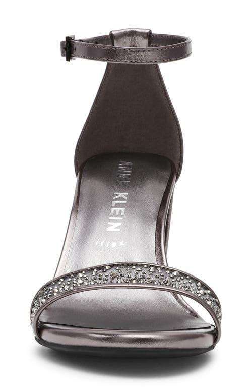 Anne Klein Kourtney Ankle Strap Sandal In Gray
