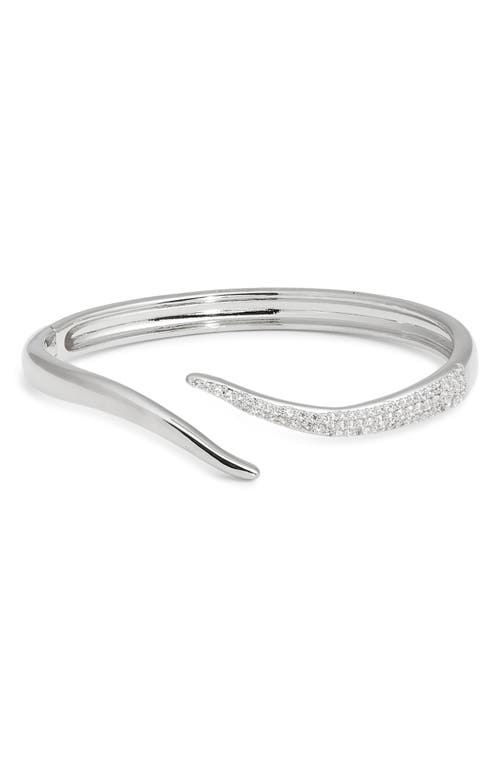 NORDSTROM NORDSTROM CUBIC ZIRCONIA PAVÉ BYPASS CUFF BRACELET