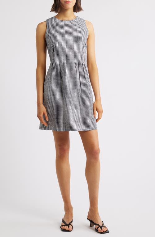Charles Henry Sleeveless Minidress In Gray