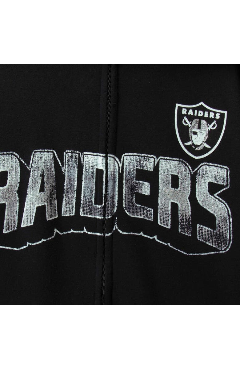 G-III SPORTS BY CARL BANKS Men's G-III Sports by Carl Banks Black Las Vegas Raiders Perfect Season Full-Zip Hoodie, Alternate, color, Black