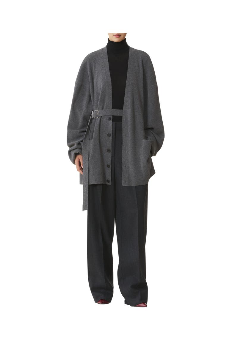 Lanvin Wool And Cashmere Oversized Cardigan, Alternate, color, Dove