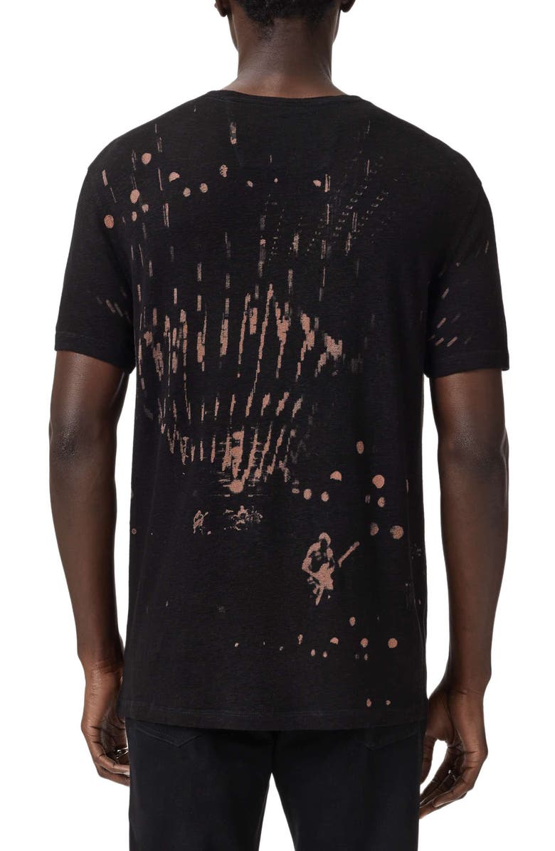 John Varvatos Disco Lights Graphic T-Shirt, Alternate, color, Black