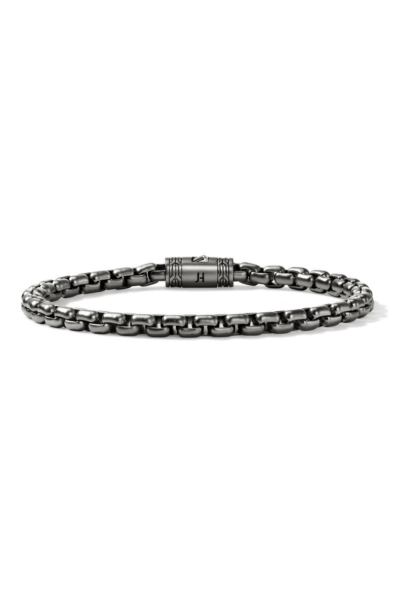 Box Chain Bracelet, 4.8mm, Main, color, DARK SILVER