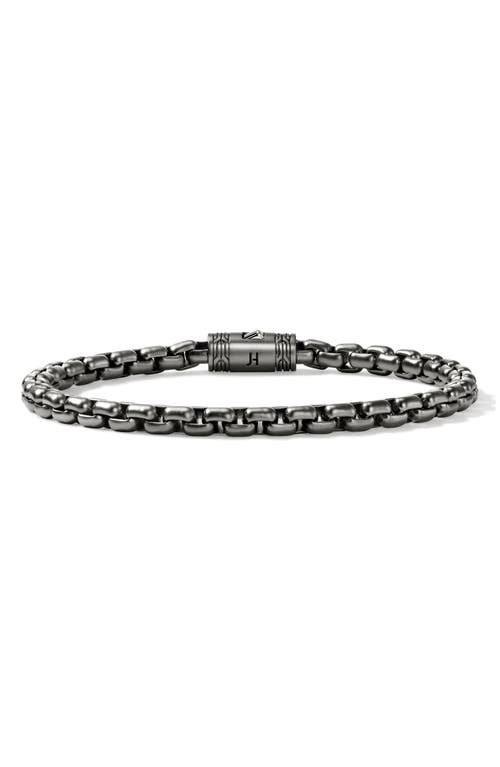 John Hardy Box Chain Bracelet, 4.8mm In Dark Silver