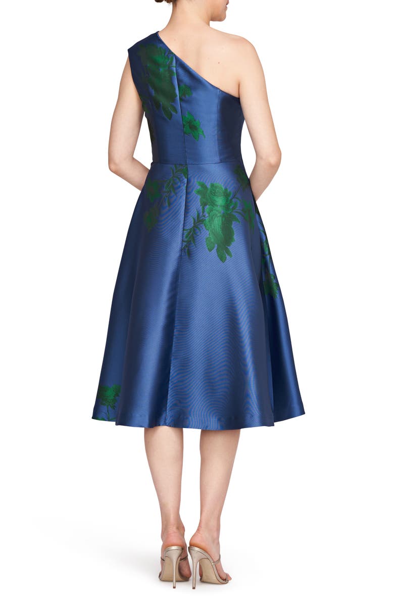 Robe Bleue Taille M - Portée Une Seule Fois, Manches évasées Brodées, Ligne A épaule Tombante - État Impeccable