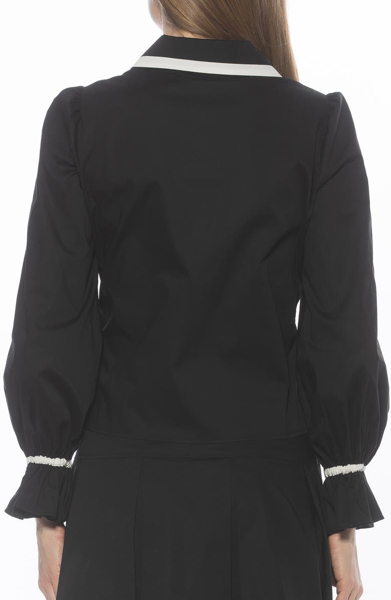 Shannan Tipped Collar Button-Up Shirt