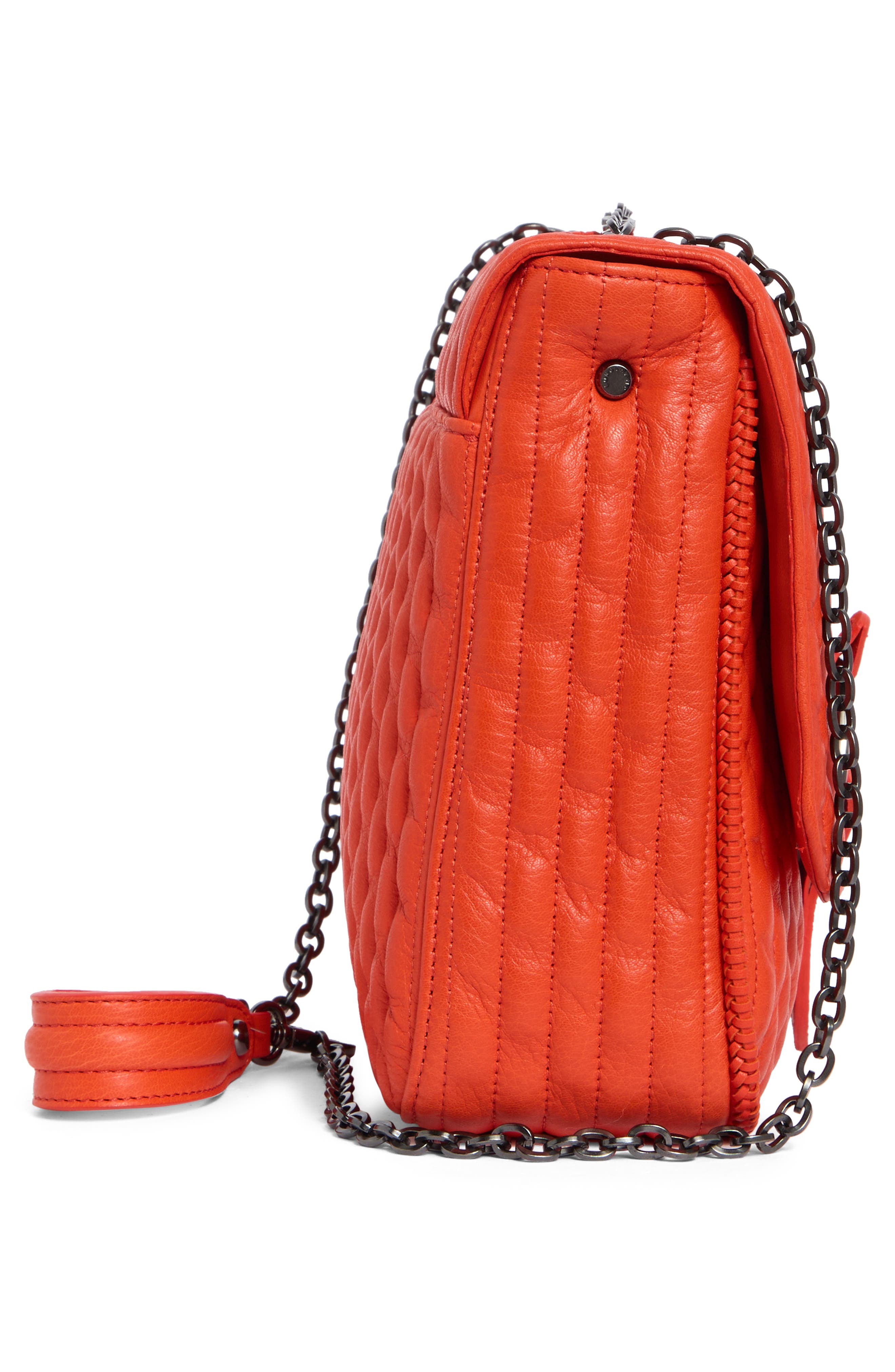 Longchamp Amazone Large Quilted Leather Crossbody Bag, Alternate, color, Poppy