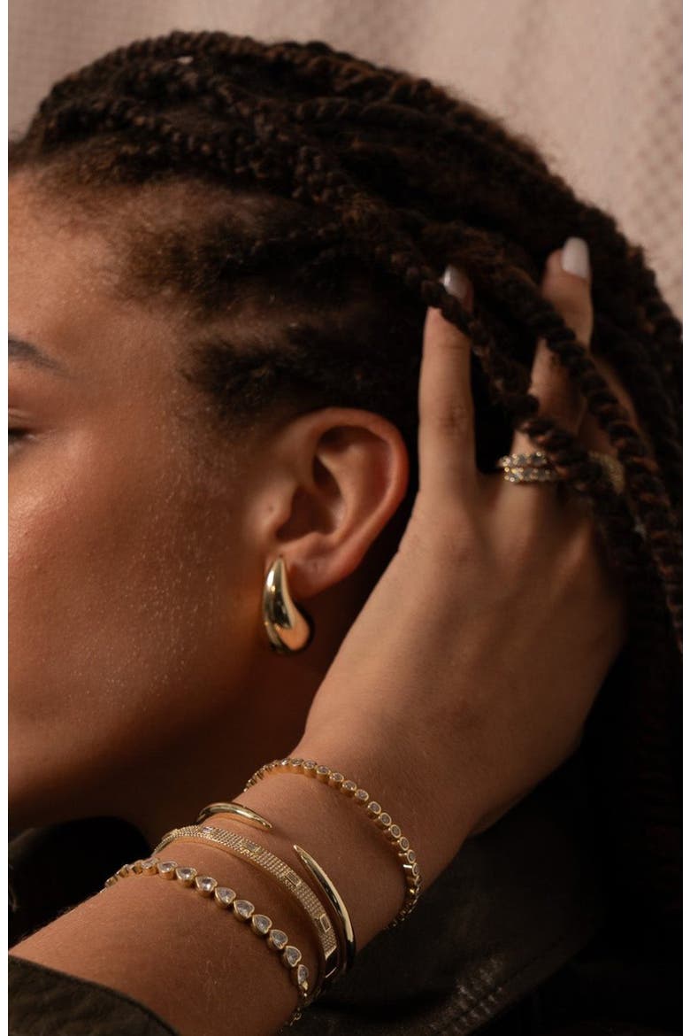 Open Claw Cuff Bracelet, Alternate, color, GOLD