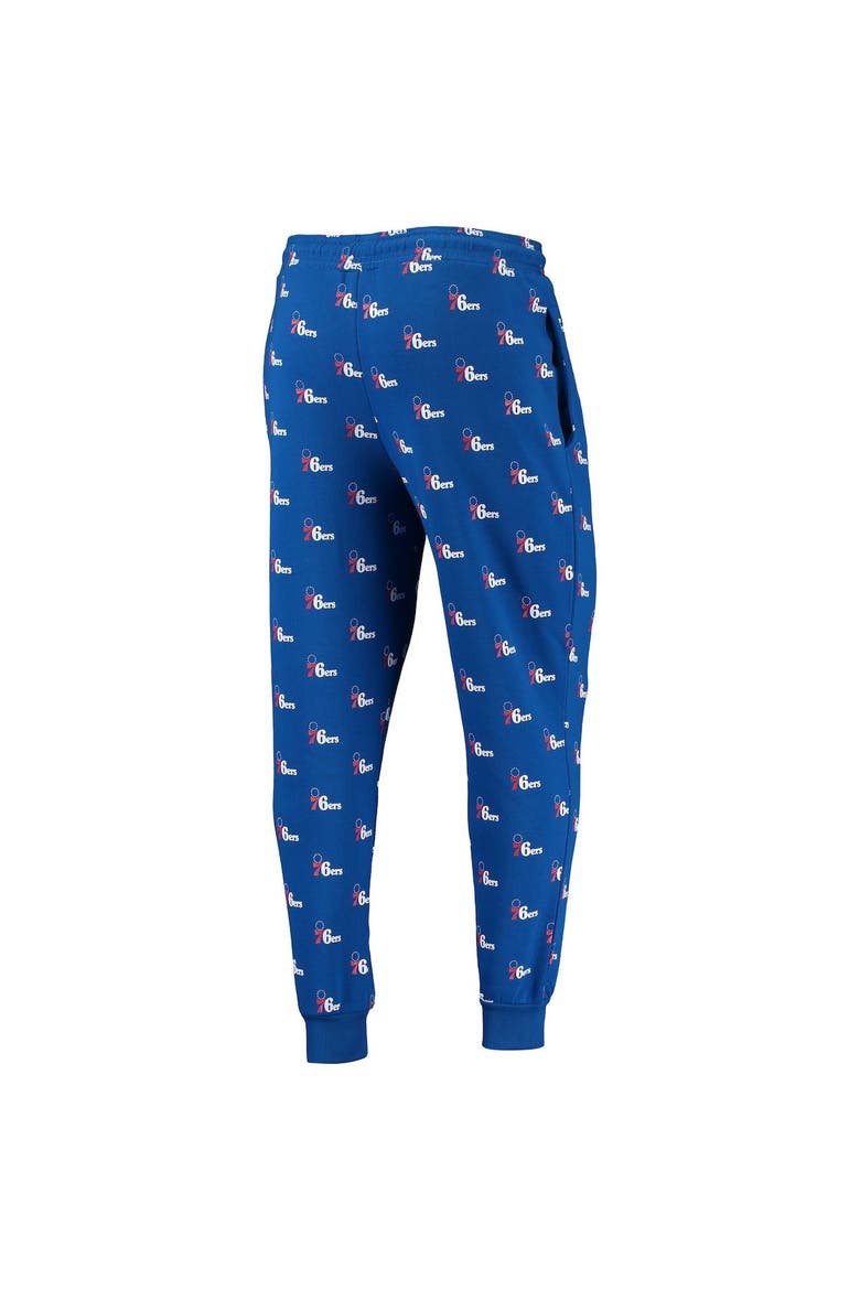 Royal Philadelphia 76ers Allover Logo Jogger Pants, Alternate, color, Royal