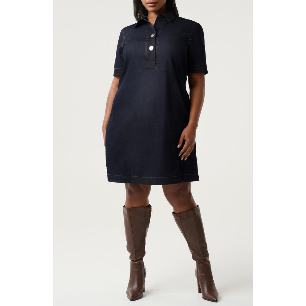 Estelle Avia Denim Shirtdress in Indigo Noir  product