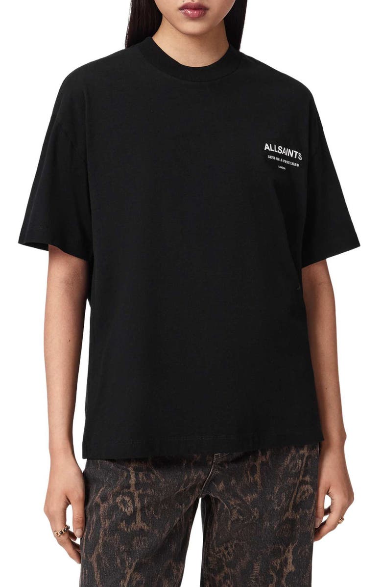 AllSaints Dreamer Etta Oversize Cotton Graphic T-Shirt, Alternate, color, 