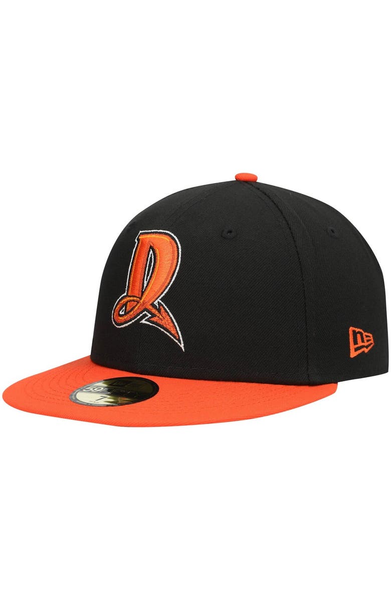 New Era Men's New Era Black Dayton Dragons Authentic Collection Team Alternate 59FIFTY Fitted Hat, Main, color, Black