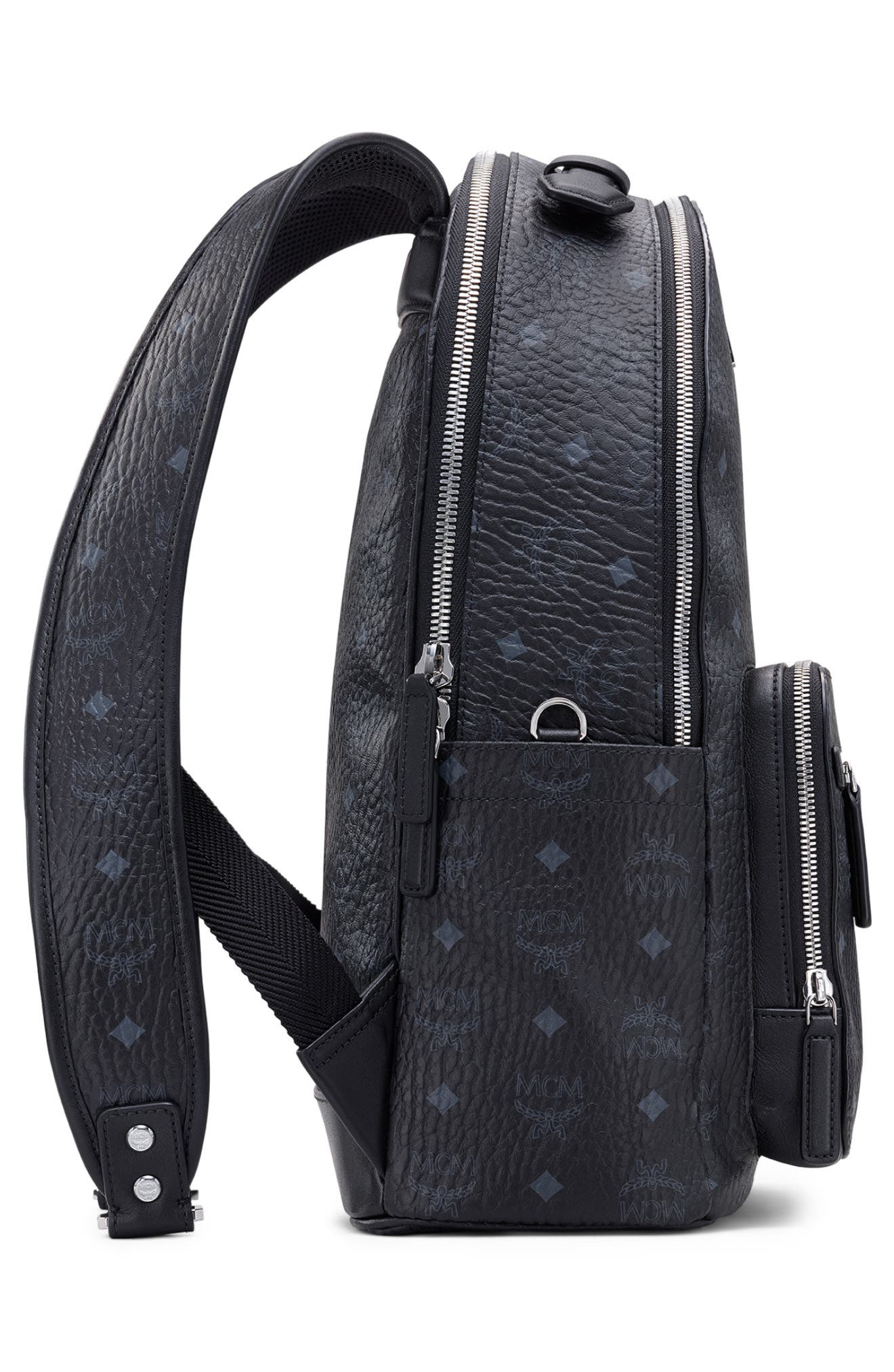 MCM Stark 40 Visetos Backpack, Alternate, color, 