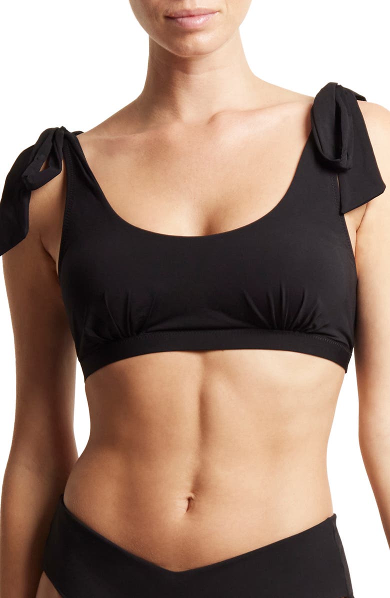 Hanky Panky Swim Scoop Bikini Top, Main, color, Black