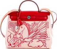 Pre-Owned Hermes Herbag Zip Pegase Pop Toile and Leather 31