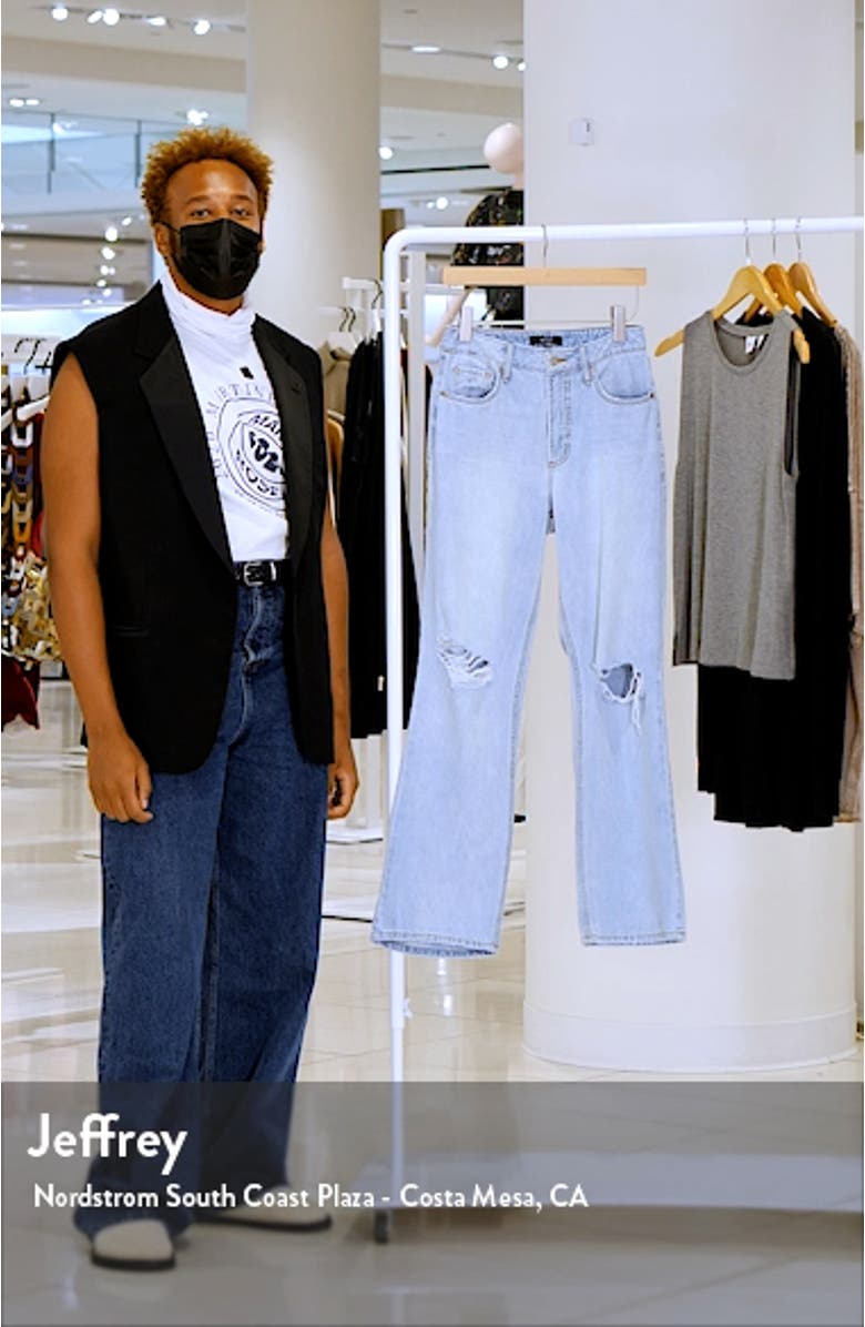 Oden Ripped High Waist Wide Leg Jeans, sales video thumbnail