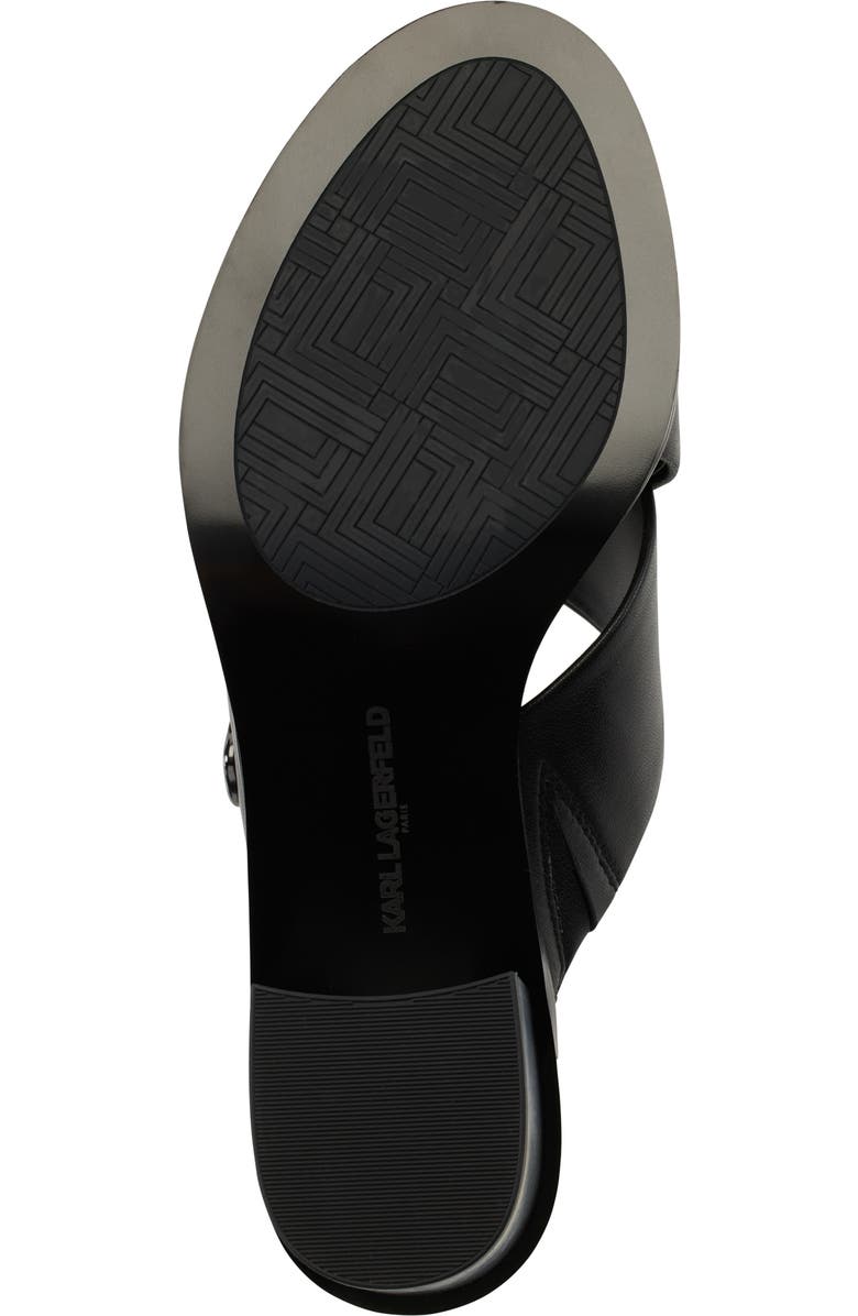 KARL LAGERFELD PARIS Henryk Criscross Slide Sandal, Alternate, color, Black