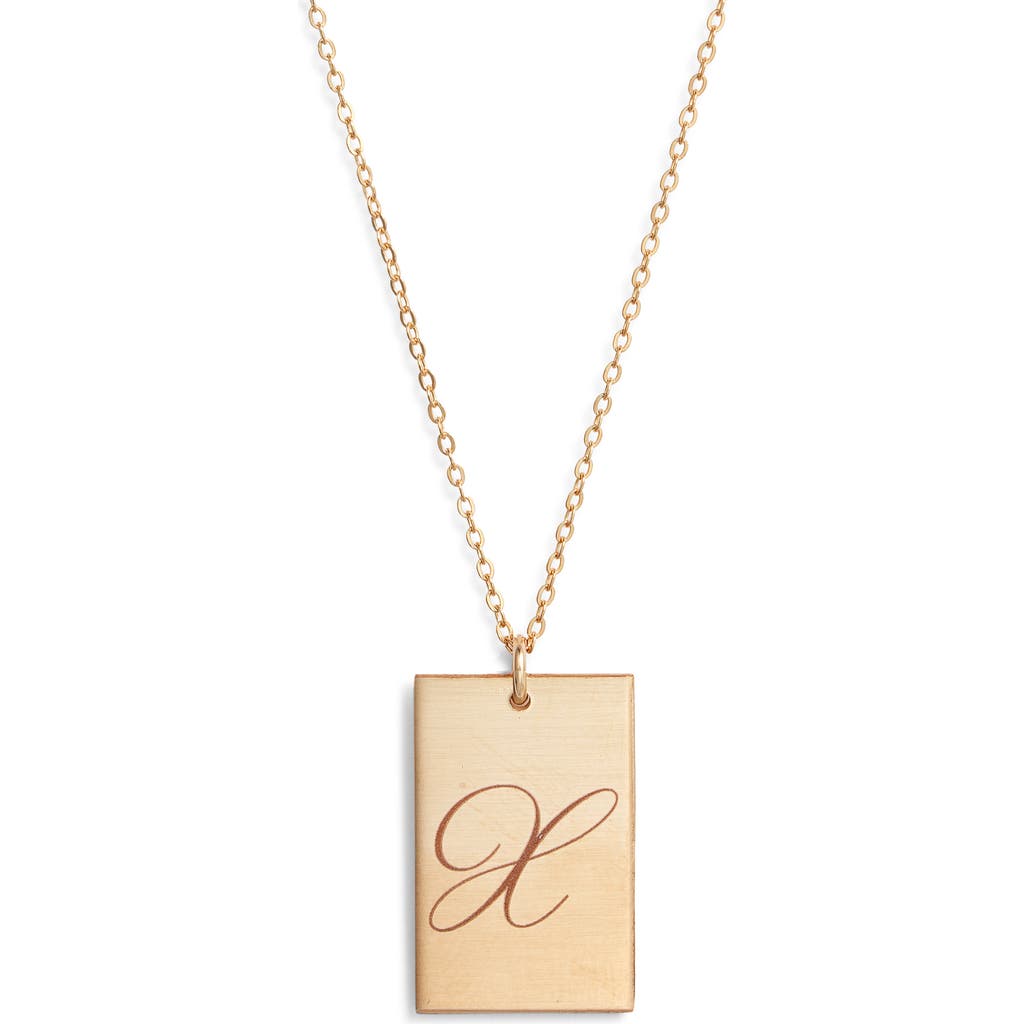 Set & Stones Stella Initial Pendant Necklace In Gold/x
