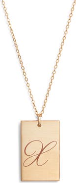 Set & Stones Stella Initial Pendant Necklace
