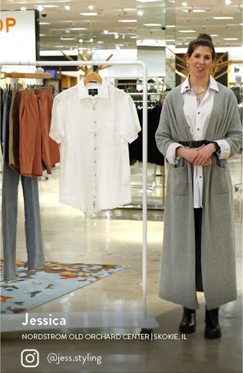 Ellerslie Short Sleeve Linen Button-Up Shirt, sales video thumbnail