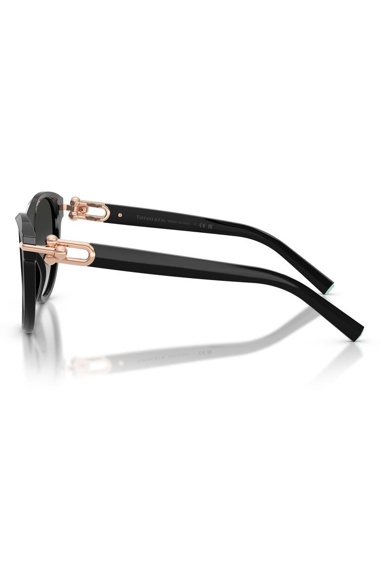 Tiffany & Co. 56mm Cat Eye Sunglasses, Alternate, color, Black / Grey Gradient