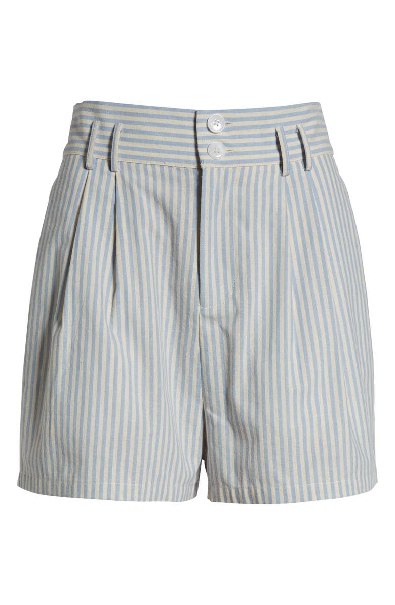 English Factory Striped Bermuda Shorts, Alternate, color, 