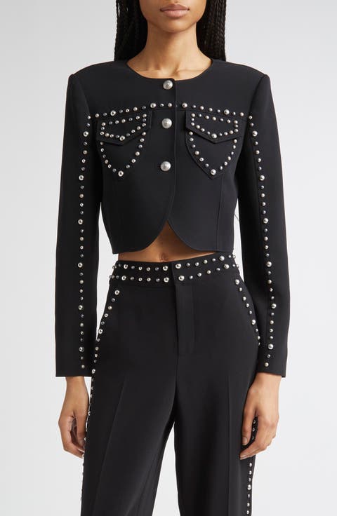 Olga Studded Crop Jacket