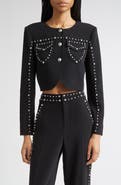 Cinq à Sept Olga Studded Crop Jacket