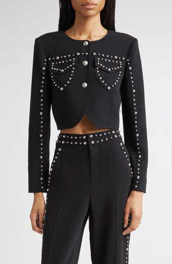 Cinq à Sept Olga Studded Crop Jacket