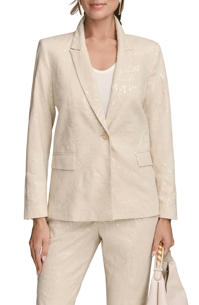 Donna Karan New York Sequin Detail Jacket, Alternate, color, 