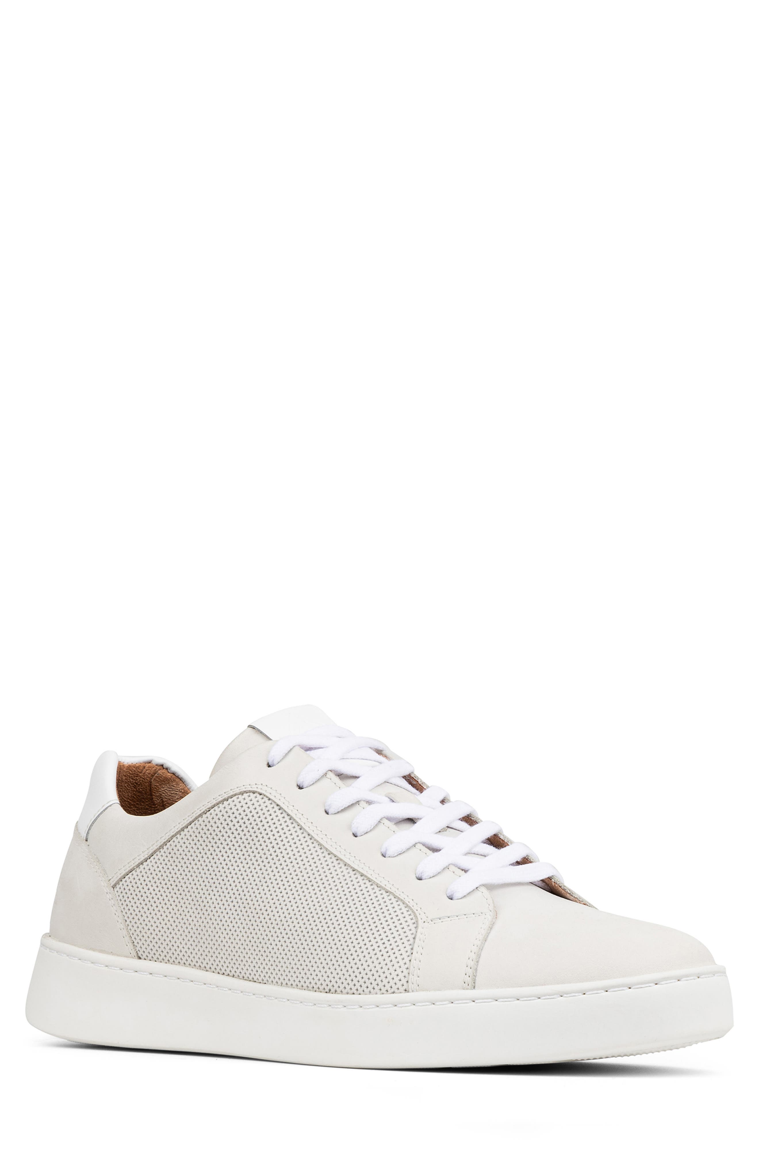 Perforated Sneaker, Main, color, WHITE/ WHITE