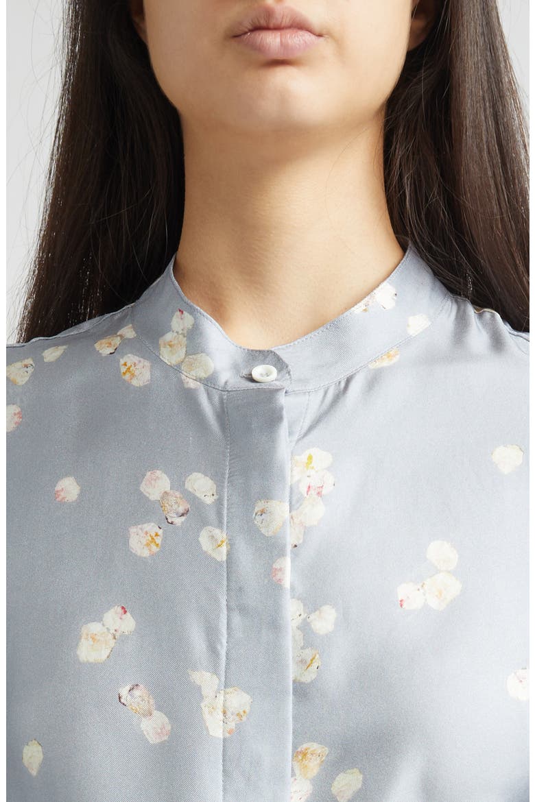 Magee Silk Shirt, Alternate, color, 416067 STORM ALLOVER PETALS